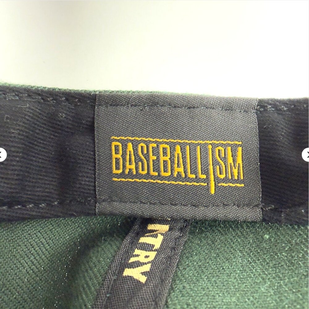 Baseballism Oakland Athletics 3 Up Snapback Hat Green Yellow One Size - Picture 10 of 11